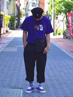 「坩堝（ルツボ）のアイテム」を使った、masaさん（メンズ・163cm）の春コーディネート