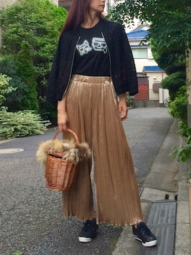 「NOLLEY’S（ノーリーズ）のアイテム（ブルゾン）」を使った、Erikoさん（レディース・165cm）の秋コーディネート