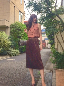 「H&M（エイチ・アンド・エム）のアイテム（バングル/リストバンド）」を使った、Erikoさん（レディース・165cm）の夏コーディネート