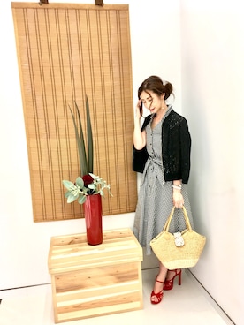 「NOLLEY’S（ノーリーズ）のアイテム（ブルゾン）」を使った、Erikoさん（レディース・165cm）の春コーディネート