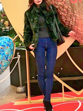 「COMEX（コメックス）のアイテム」を使った、Erikoさん（レディース・165cm）の冬コーディネート