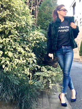 「WERNER（ワーナー）のアイテム」を使った、Erikoさん（レディース・165cm）の冬コーディネート