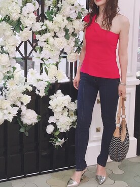 「MISSONI（ミッソーニ）のアイテム」を使った、Erikoさん（レディース・165cm）の夏コーディネート