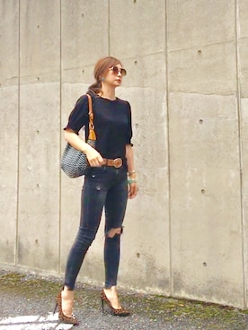 「MISSONI（ミッソーニ）のアイテム」を使った、Erikoさん（レディース・165cm）の夏コーディネート