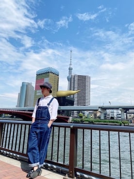 「Burner（バーナー）のアイテム（サロペット/オーバーオール）」を使った、syogoさん（メンズ・171cm）の春コーディネート