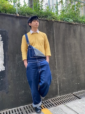 「Burner（バーナー）のアイテム（サロペット/オーバーオール）」を使った、syogoさん（メンズ・171cm）の春コーディネート