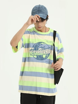 「HOOK（フック）のアイテム（Tシャツ/カットソー）」を使った、-HOOK- officialさん（メンズ・178cm）の冬コーディネート