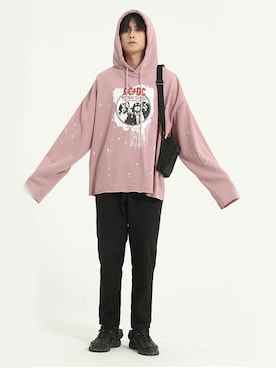 「HOOK（フック）のアイテム（チノパンツ）」を使った、-HOOK- officialさん（メンズ・178cm）の冬コーディネート