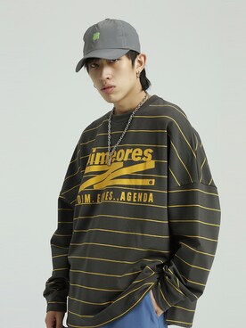 「HOOK（フック）のアイテム（デニムパンツ）」を使った、-HOOK- officialさん（メンズ・178cm）の冬コーディネート