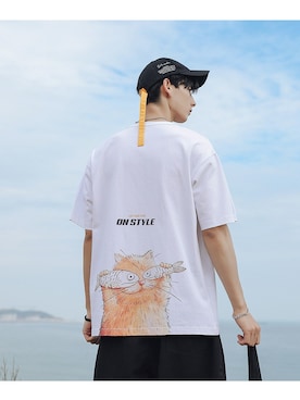 「HOOK（フック）のアイテム（Tシャツ/カットソー）」を使った、-HOOK- officialさん（メンズ・180cm）の冬コーディネート