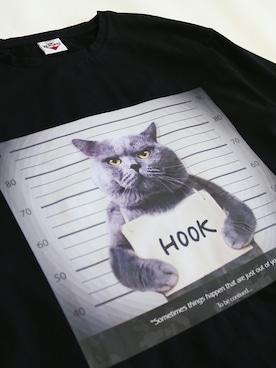 「HOOK（フック）のアイテム（Tシャツ/カットソー）」を使った、-HOOK- officialさん（メンズ・180cm）の夏コーディネート