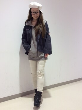 YOKOHAMAスタッフさん（レディース・162cm）の春コーディネート