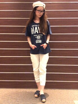 YOKOHAMAスタッフさん（レディース・162cm）の春コーディネート