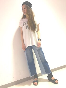 YOKOHAMAスタッフさん（レディース・162cm）の夏コーディネート