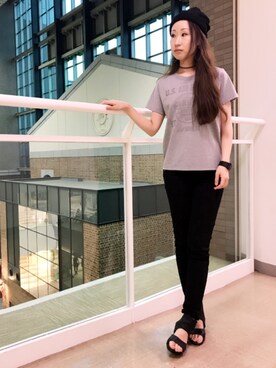 YOKOHAMAスタッフさん（レディース・162cm）の夏コーディネート