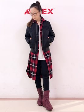 YOKOHAMAスタッフさん（レディース・162cm）の秋コーディネート