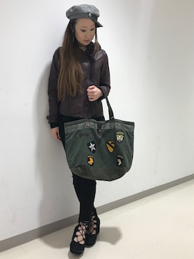 アビレックス　U.S. ARMY ミリタリーパッチ トートバッグ アビレックス U.S. ARMY ミリタリーパッチ トートバッグ