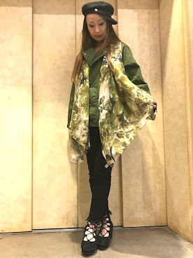 YOKOHAMAスタッフさん（レディース・162cm）の冬コーディネート