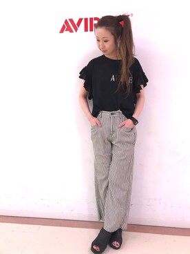 YOKOHAMAスタッフさん（レディース・162cm）の春コーディネート