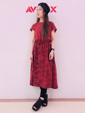 YOKOHAMAスタッフさん（レディース・162cm）の夏コーディネート