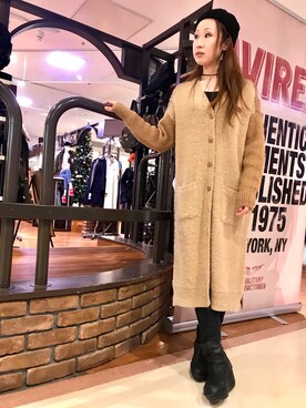 YOKOHAMAスタッフさん（レディース・162cm）の冬コーディネート