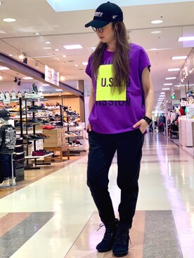 YOKOHAMAスタッフさん（レディース・162cm）の春コーディネート