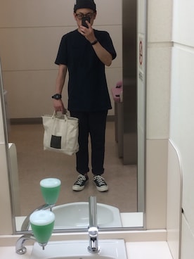 「Steven Alan（スティーブンアラン）のアイテム（ニットキャップ/ビーニー）」を使った、Daiさん（メンズ・168cm）の夏コーディネート