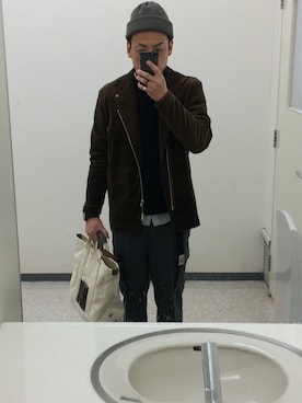 「FLISTFIA（フリストフィア）のアイテム」を使った、Daiさん（メンズ・168cm）の冬コーディネート