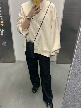 Gu ジーユー のスウェット ベージュ系 を使ったレディース人気ファッションコーディネート Wear