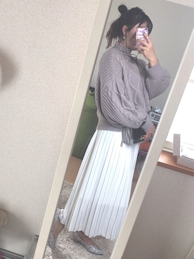 「蛇柄」｜sararaさん（レディース・159cm）の冬コーディネート