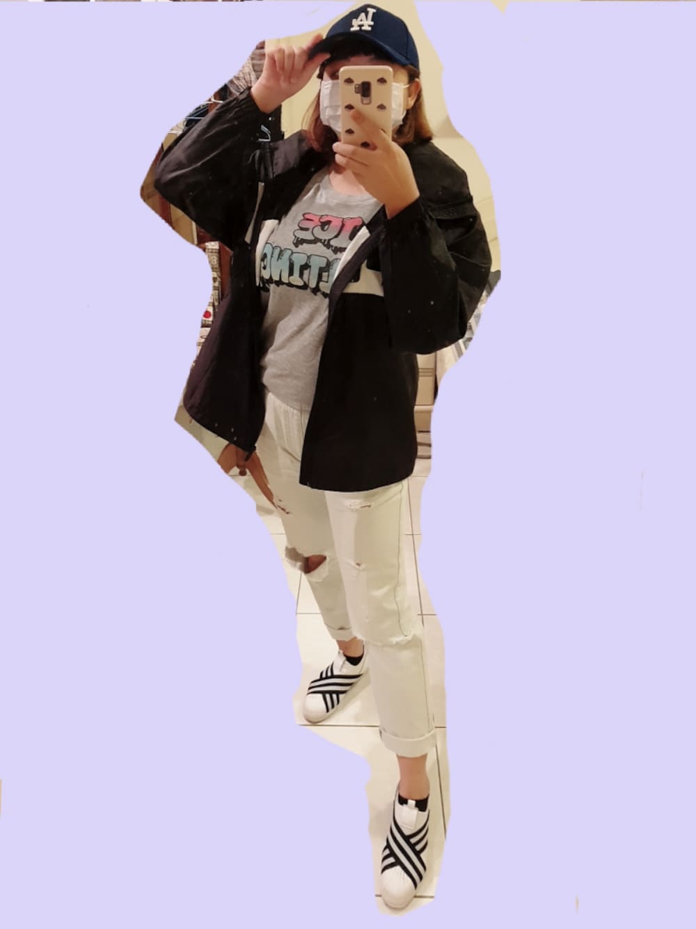 「PUMAのアイテム（マウンテンパーカー、ブラック系）」を使った、CHUNさん（レディース・163cm）の秋コーディネートの1枚目の写真