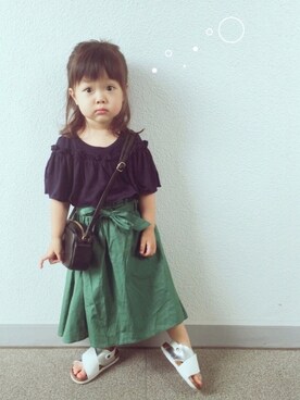 ユ メ ガ ハ ク ＊さん（キッズ・90cm）の夏コーディネート