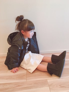 「アイテム（スカート）」を使った、ユ メ ガ ハ ク ＊さん（キッズ・100cm）の冬コーディネート