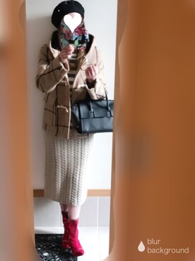 「WEGO（ウィゴー）のアイテム（ダッフルコート）」を使った、🔺SHIJU🔺さん（レディース・164cm）の冬コーディネート