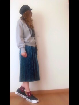 「classicalelf（クラシカルエルフ）のアイテム（スリッポン）」を使った、🔺SHIJU🔺さん（レディース・164cm）の秋コーディネート
