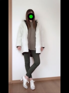 「ANAP（アナップ）のアイテム（その他アウター）」を使った、🔺SHIJU🔺さん（レディース・164cm）の冬コーディネート
