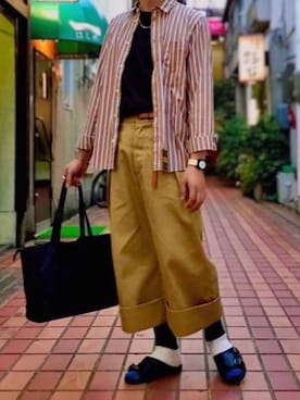 「ASEEDONCLOUD（アシードンクラウド）のアイテム」を使った、YUYAさん（メンズ・173cm）の夏コーディネート