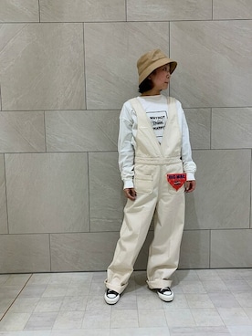 「コンバース ハイカット」｜石原さん（レディース・153cm）の冬コーディネート