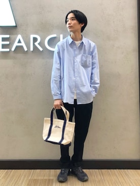 「アイテム（トートバッグ）」を使った、バンドウさん（メンズ・173cm・20代）の春コーディネート