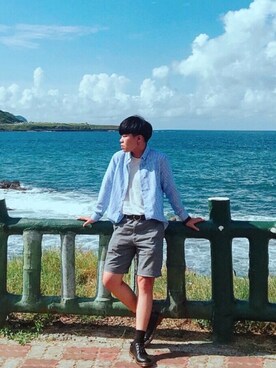 「NET（ネット）のアイテム（パンツ）」を使った、Lukeさん（レディース・164cm）の夏コーディネート