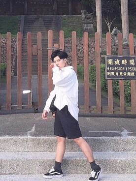 「NET（ネット）のアイテム（パンツ）」を使った、Lukeさん（レディース・164cm）の秋コーディネート