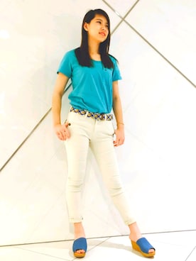 原田 舞麗さん（レディース・158cm）の夏コーディネート