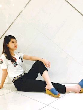 原田 舞麗さん（レディース・158cm）の夏コーディネート