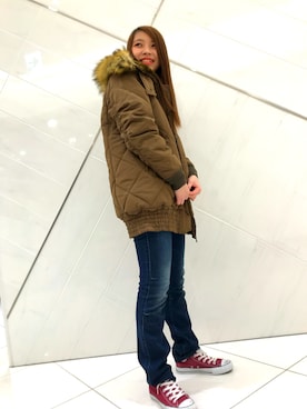 原田 舞麗さん(レディース・158cm)の秋コーディネート