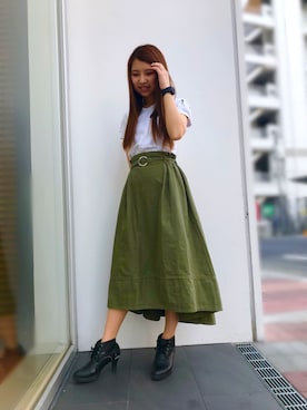 原田 舞麗さん(レディース・158cm)の春コーディネート