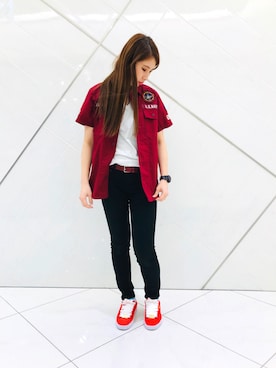 原田 舞麗さん（レディース・158cm）の春コーディネート