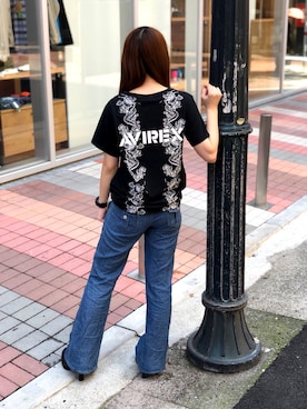 「龍柄」｜原田 舞麗さん（レディース・158cm）の春コーディネート