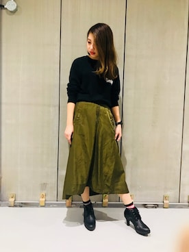 原田 舞麗さん（レディース・158cm）の秋コーディネート