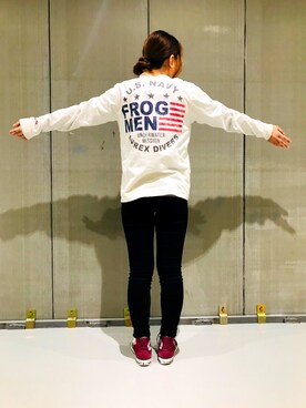 原田 舞麗さん(レディース・158cm)の冬コーディネート