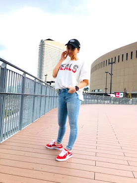 原田 舞麗さん(レディース・158cm)の春コーディネート